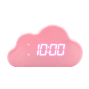 Pink cloud digital alarm clock