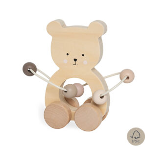 Wooden teddy abacus