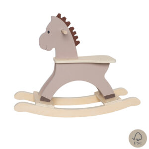 Wooden rocking horse