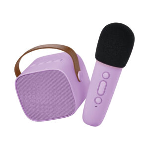 Wireless purple karaoke machine