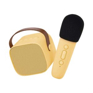 Wireless yellow karaoke set for children