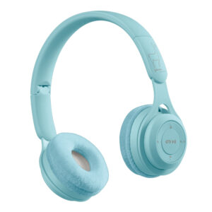 Wireless blue headphones for children